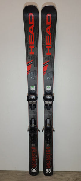 2020 HEAD MONSTER 88 TI SKIS + ATTACK 11 BINDINGS - USED SKIS